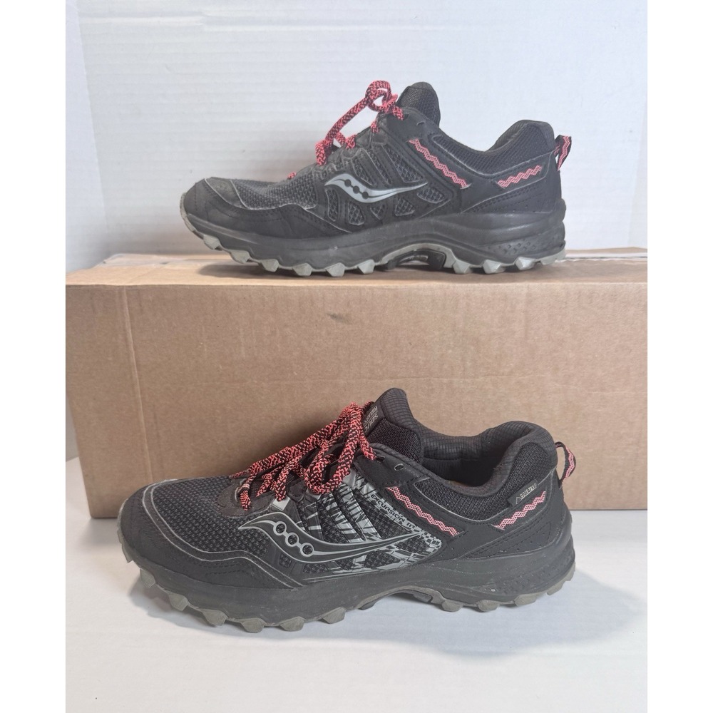 Saucony Womens Trail Hiking Shoes - Size‎ 10 - Gore Tex Excursion TR BLACK